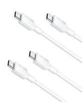 Anker Type-C To Type-C Cable (3 ft, 60W, Bio Braided) - White